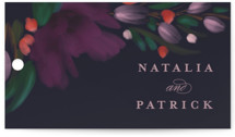 Moody Floral Wedding Favor Tags