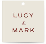 Rose Ink Wedding Favor Tags