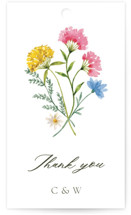 Bright Garden Wedding Favor Tags