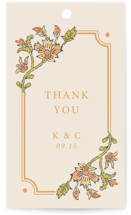 Marigold Wedding Favor Tags