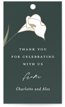 Elegant Lillies Wedding Favor Tags
