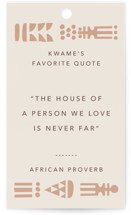 Cultured Element Wedding Favor Tags