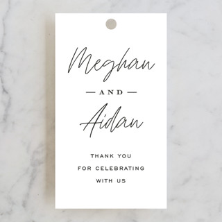 Mod Classic Wedding Favor Tags