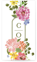 Garland Monogram Wedding Favor Tags