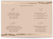 Cultured Element Foil-Pressed Grand Wedding Weekend Itinerary Cards