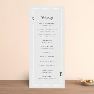 Side by Side Gloss-Press® Wedding Programs