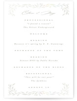 Clarity Gloss-Press® Wedding Programs