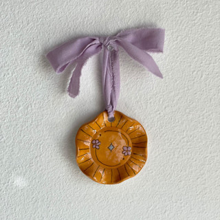 Floral Ruffle Round Wall Hanging Wall Hanging