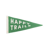 Camp Explorer Happy Trails Canvas Pennant - Set of 1 Wall Hanging
