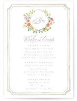 Wedding Weekend Itinerary Cards