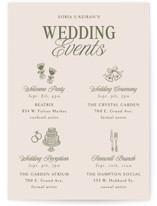 Soria Wedding Weekend Itinerary Cards
