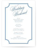 Marenza Wedding Weekend Itinerary Cards