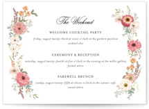 Cherished Wedding Weekend Itinerary Cards