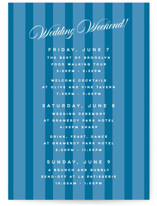 The Emma Wedding Weekend Itinerary Cards
