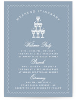 Coastal Breeze Wedding Weekend Itinerary Cards