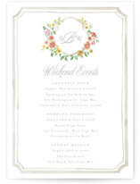 Grand Wedding Weekend Itinerary Cards