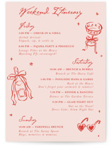 Grand Wedding Weekend Itinerary Cards