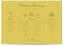 Grand Wedding Weekend Itinerary Cards