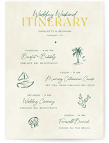 Grand Wedding Weekend Itinerary Cards