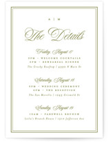 museo Grand Wedding Weekend Itinerary Cards