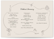 Sketchbook Love Grand Wedding Weekend Itinerary Cards