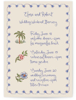 Artisan Wedding Grand Wedding Weekend Itinerary Cards