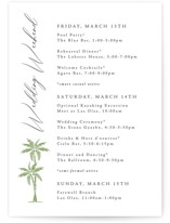 Petite Wedding Weekend Itinerary Cards