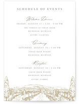 Petite Wedding Weekend Itinerary Cards