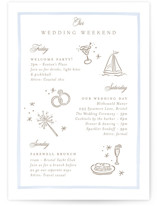 Bristol Petite Wedding Weekend Itinerary Cards
