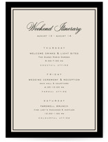krytharaki Petite Wedding Weekend Itinerary Cards