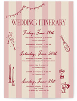 Thompson Petite Wedding Weekend Itinerary Cards