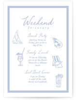 The Big Day Petite Wedding Weekend Itinerary Cards