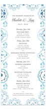 Tall Wedding Weekend Itinerary Cards