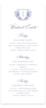 Tall Wedding Weekend Itinerary Cards