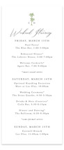 Tall Wedding Weekend Itinerary Cards