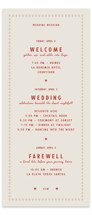 Coyota Tall Wedding Weekend Itinerary Cards