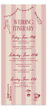 Thompson Tall Wedding Weekend Itinerary Cards