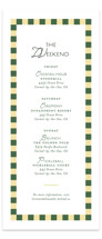 grid Tall Wedding Weekend Itinerary Cards