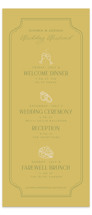 The Gallery Tall Wedding Weekend Itinerary Cards