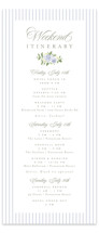 Ocean Point Tall Wedding Weekend Itinerary Cards