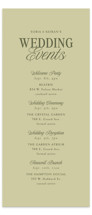Soria Tall Wedding Weekend Itinerary Cards