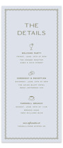 callum Tall Wedding Weekend Itinerary Cards