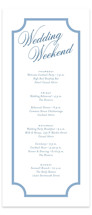 Marenza Tall Wedding Weekend Itinerary Cards