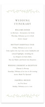 cramique Tall Wedding Weekend Itinerary Cards