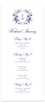 Blooming Crest Tall Wedding Weekend Itinerary Cards