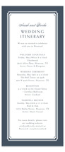 Ariah Tall Wedding Weekend Itinerary Cards