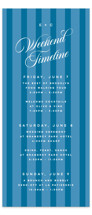 The Emma Tall Wedding Weekend Itinerary Cards