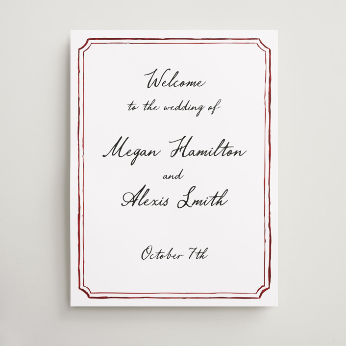 Handwritten Welcome Signs by Cass Loh | Minted
