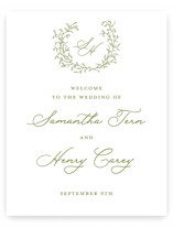 Garden Script Welcome Signs