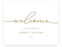 Luxury Welcome Signs